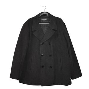 Kenneth Cole Reaction Men's 2XL Wool Gray Peacoat
